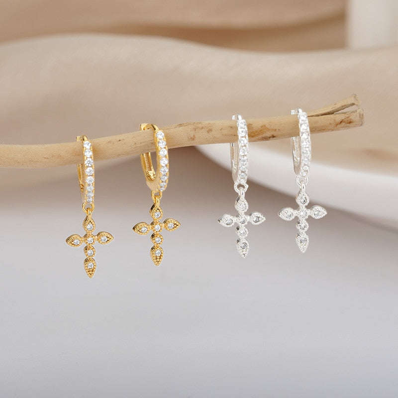 Baroque Style Earrings Round Stainless Steel Retro Boho Minimalist