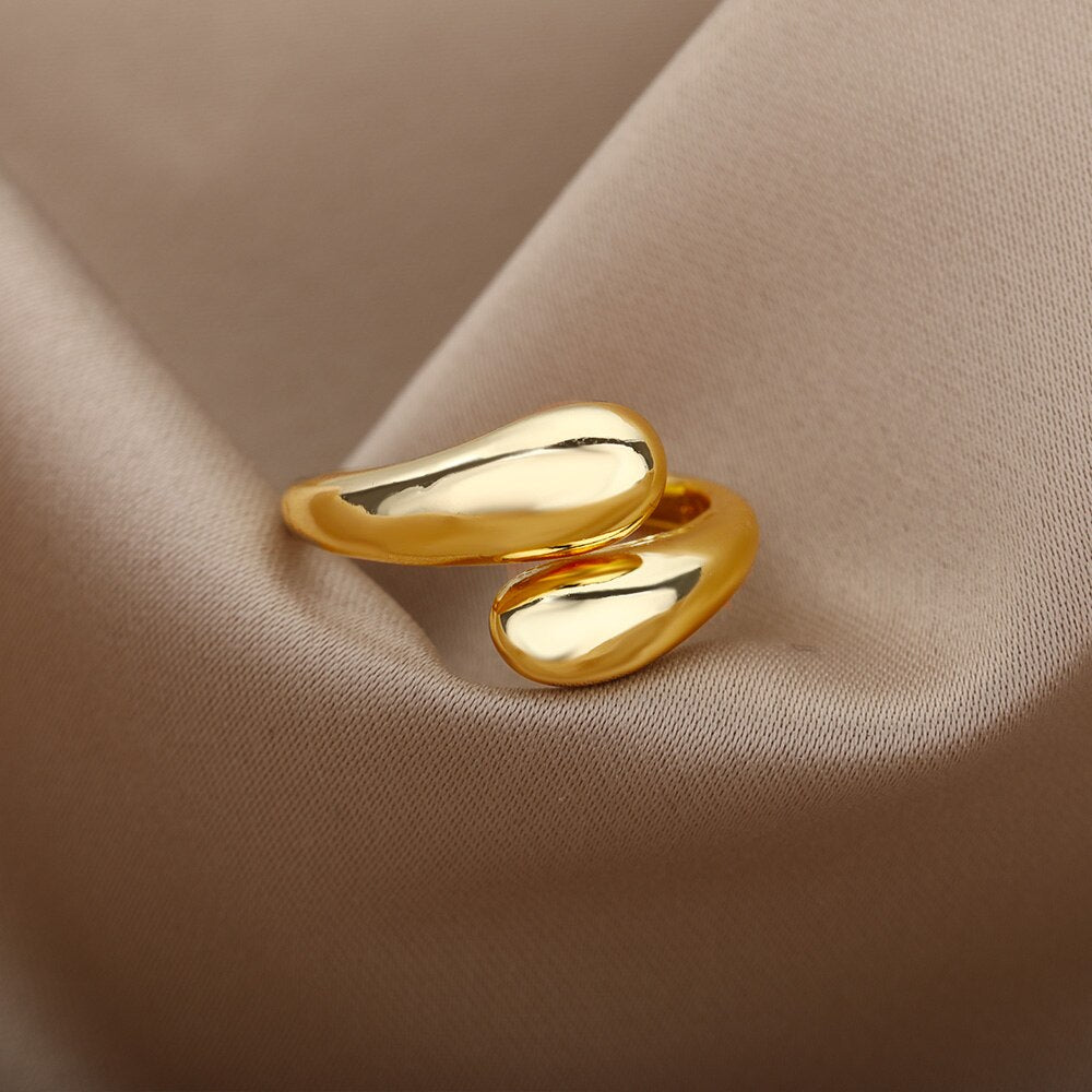 French Irregular Temperament Open Ring Adjustable