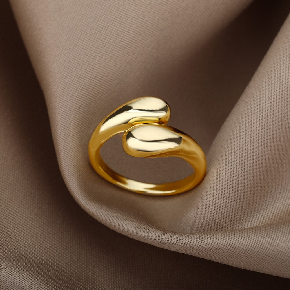 French Irregular Temperament Open Ring Adjustable