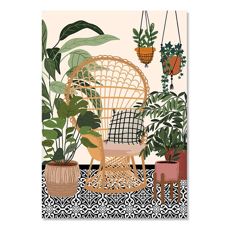 Botanical Plant Themed Aesthetic Wall Art Posters