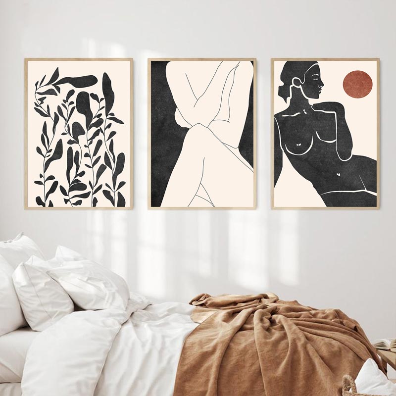 Abstract Minimalist Neutral Wall Art Prints