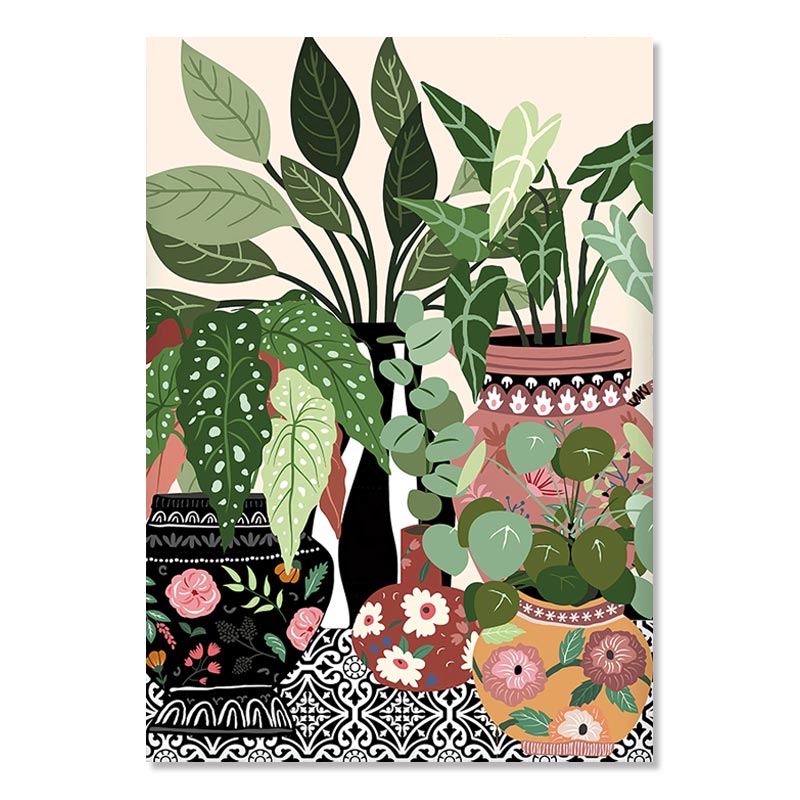 Botanical Plant Themed Aesthetic Wall Art Posters