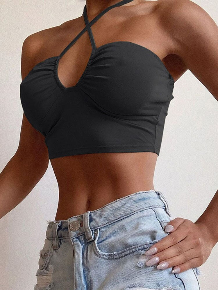 Sexy Cutout Strappy Multiway Top