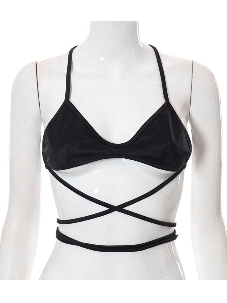 Strappy Tie Sexy Bralette/Top