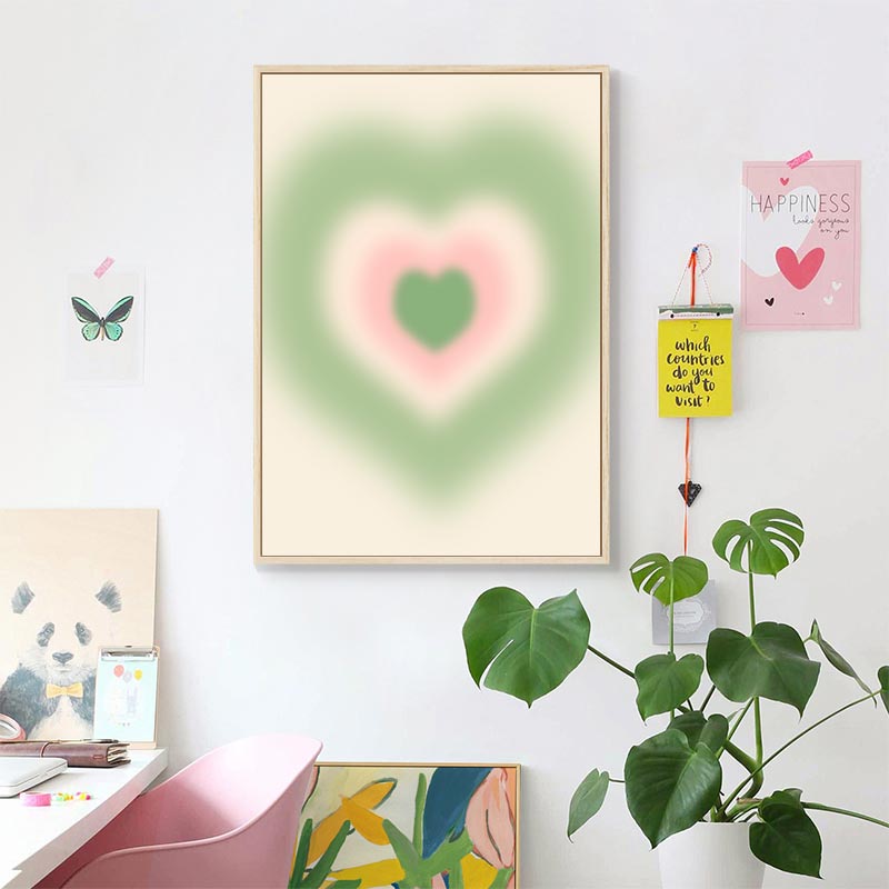 Abstract Aura Fairycore Danish Pastel Wall Art Posters