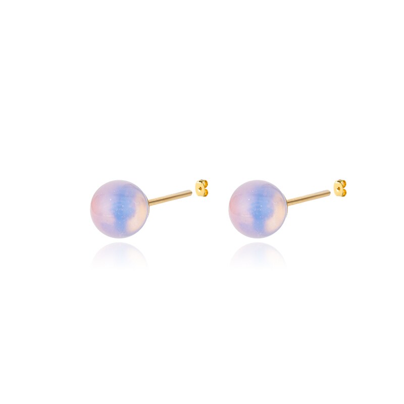 Amethyst & Opalite Ear Studs